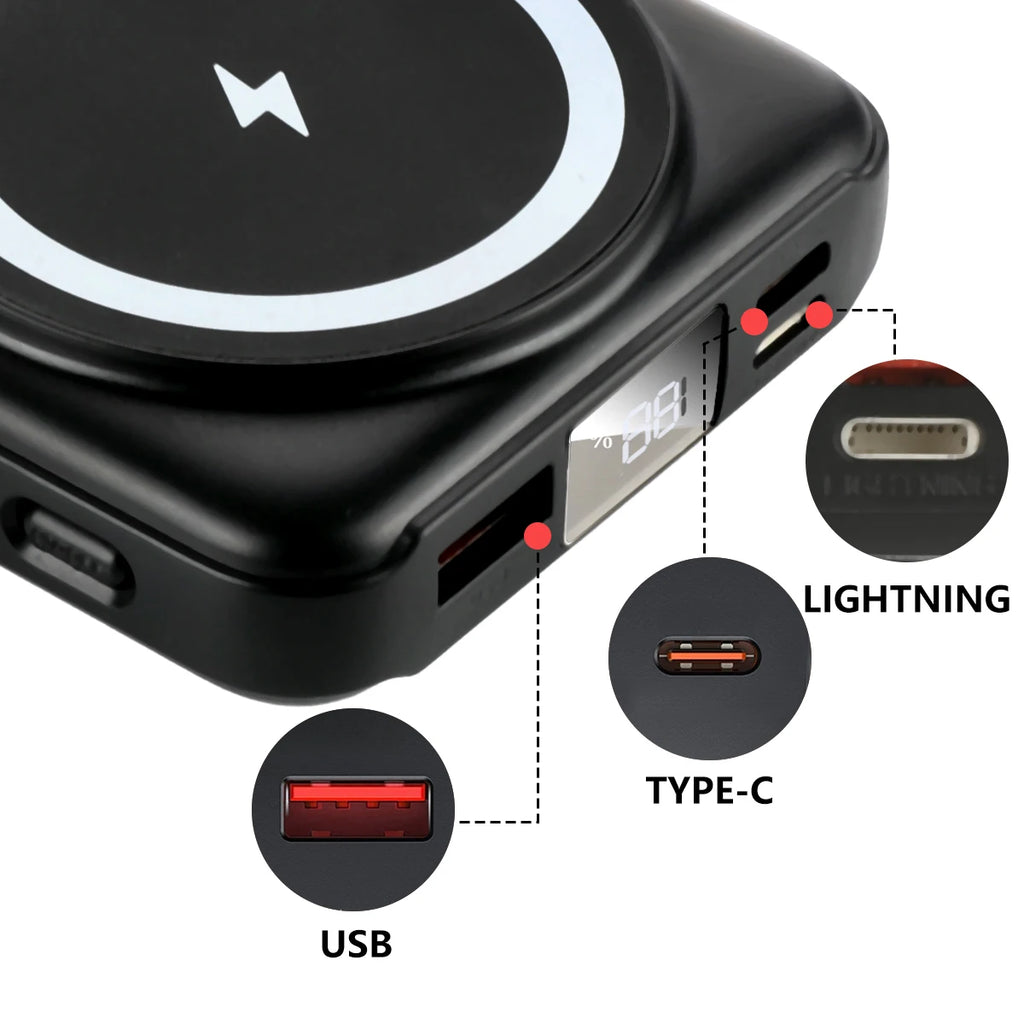 ChargeWave PowerSnap 10K – Magnetic Wireless Power Bank