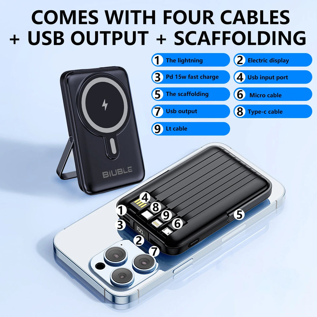 ChargeWave PowerSnap 10K – Magnetic Wireless Power Bank